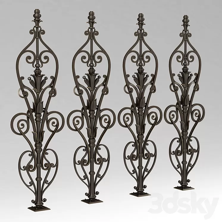 Forged baluster 11 3D Model