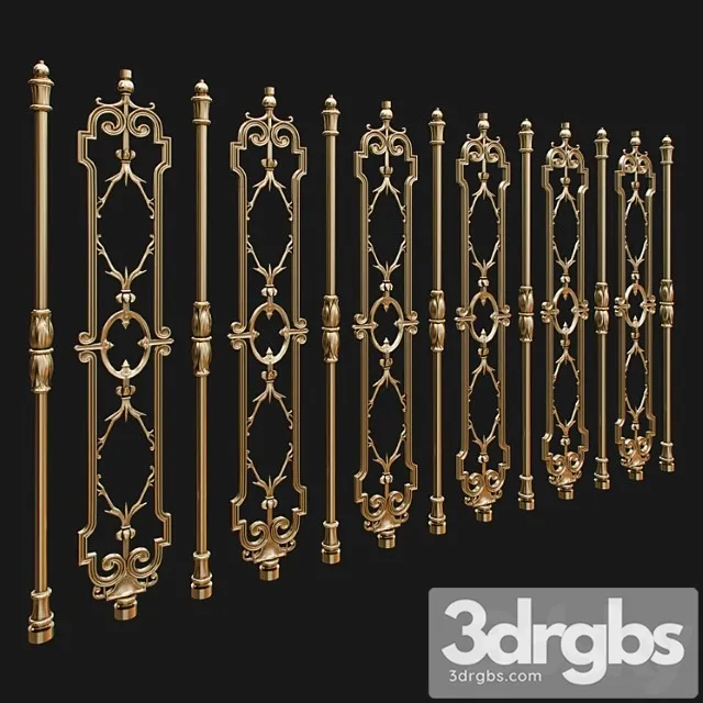 Forged balusters 3D Model Download