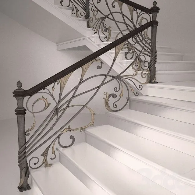 Forged banisters 3D Model