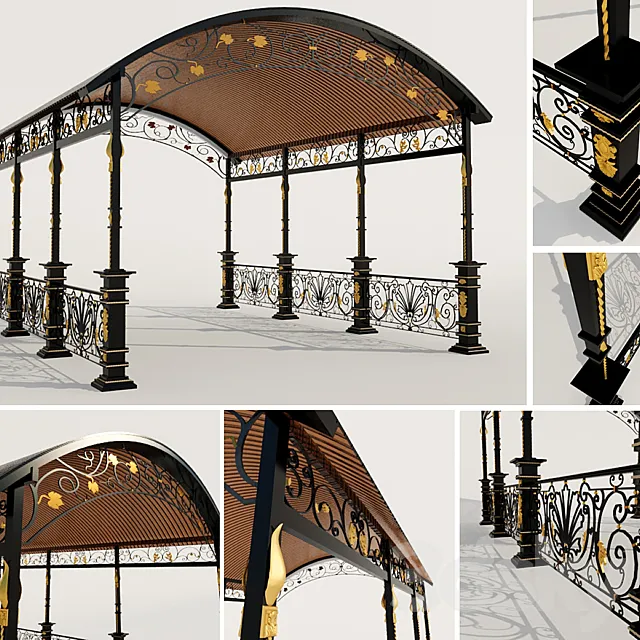Forged canopy 3D Model Forged canopy 3D Model