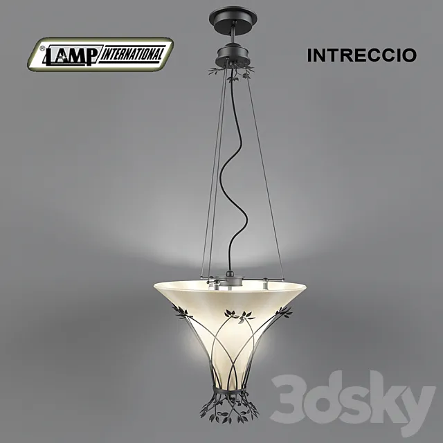 forged chandelier “Intreccio” firm Lamp International Italy 3D Model forged chandelier “Intreccio” firm Lamp International Italy 3D Model