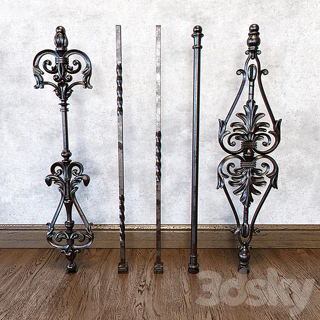 Forged elements. balusters 3DModel