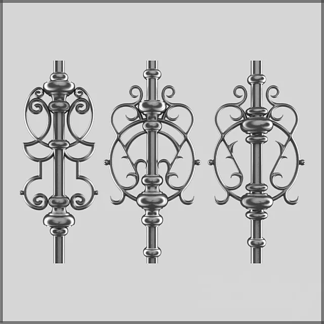 Forged elements. Part 1 3D Model