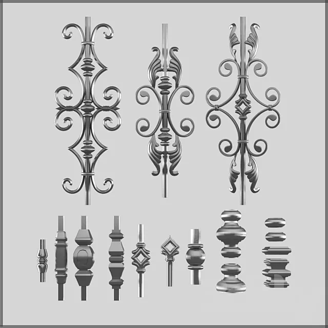 Forged elements. Part 2 3D Model