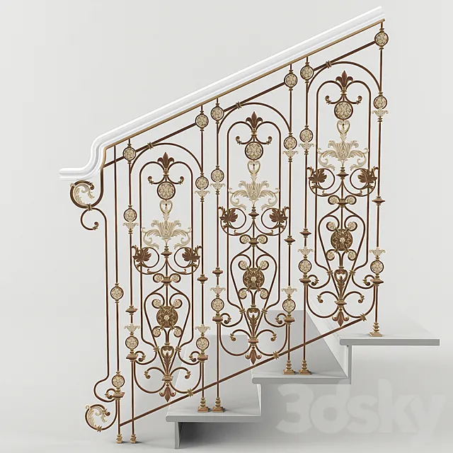 Forged fences 3D Model