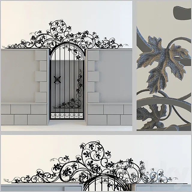 Forged gate 3DModel