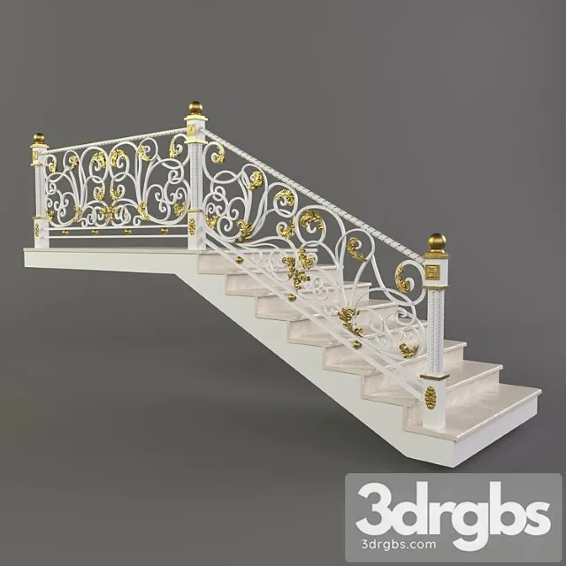 Forged Staircase 2 3D Model Download