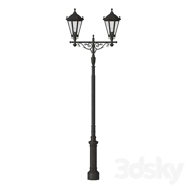 Forged street lamp 3D Model