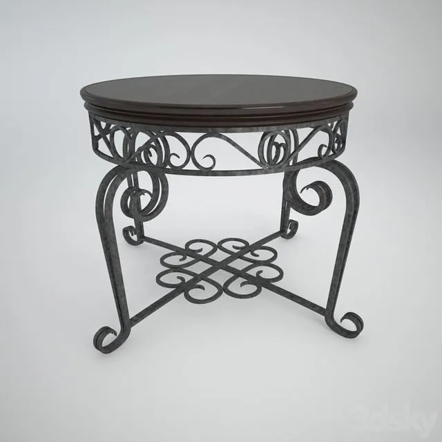 Forged table 3D Model Forged table 3D Model