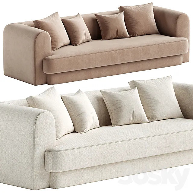 Form Camel Performance Velvet Sofa 3D Model Form Camel Performance Velvet Sofa 3D Model