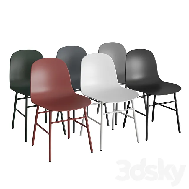 Form Chair Steel 3D Model