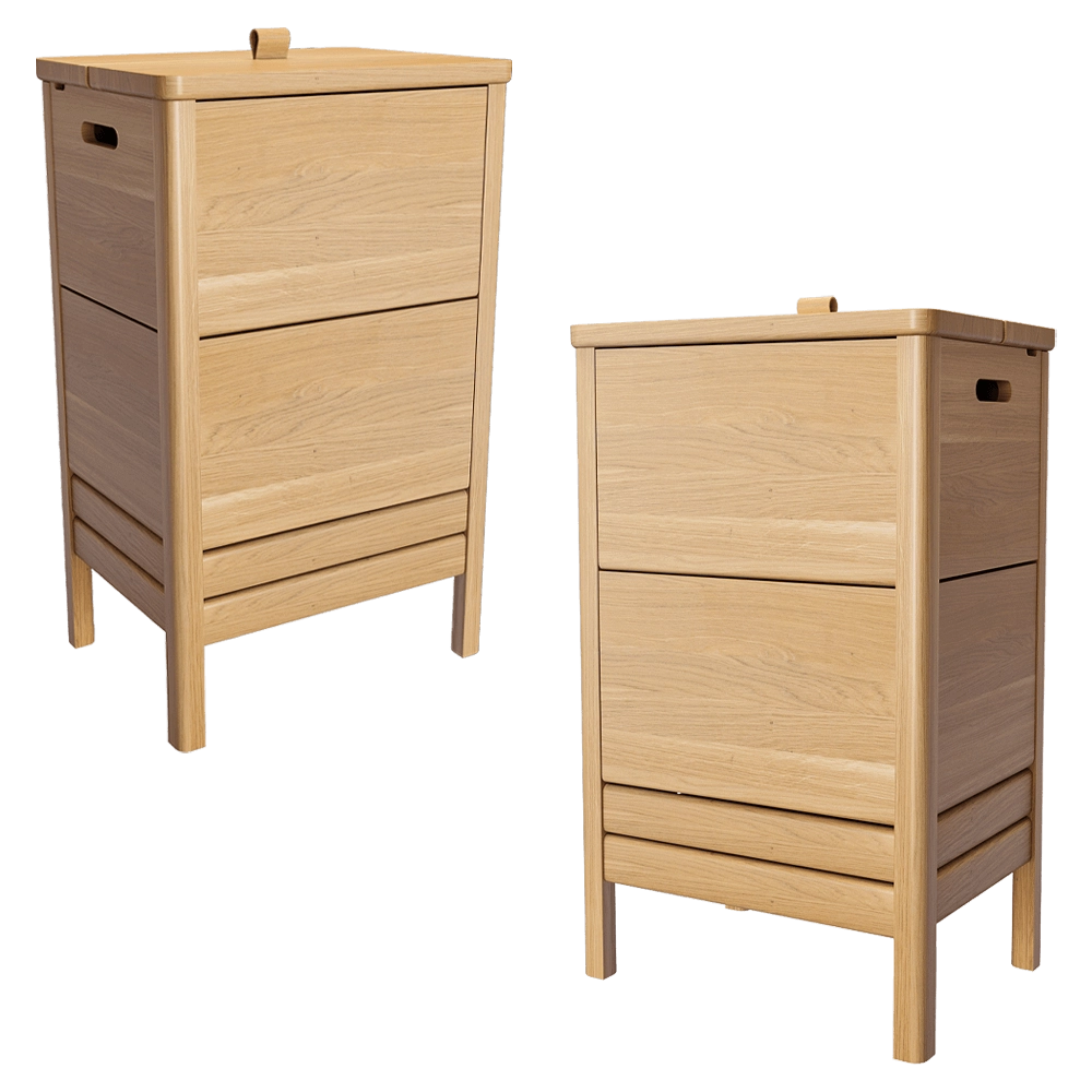 Form & Refine – Laundry box A Line  Oak 3D Model