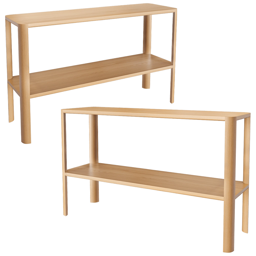 Form & Refine – Shelf Leaf 1×2 Oak 3D Model Form & Refine – Shelf Leaf 1×2 Oak 3D Model