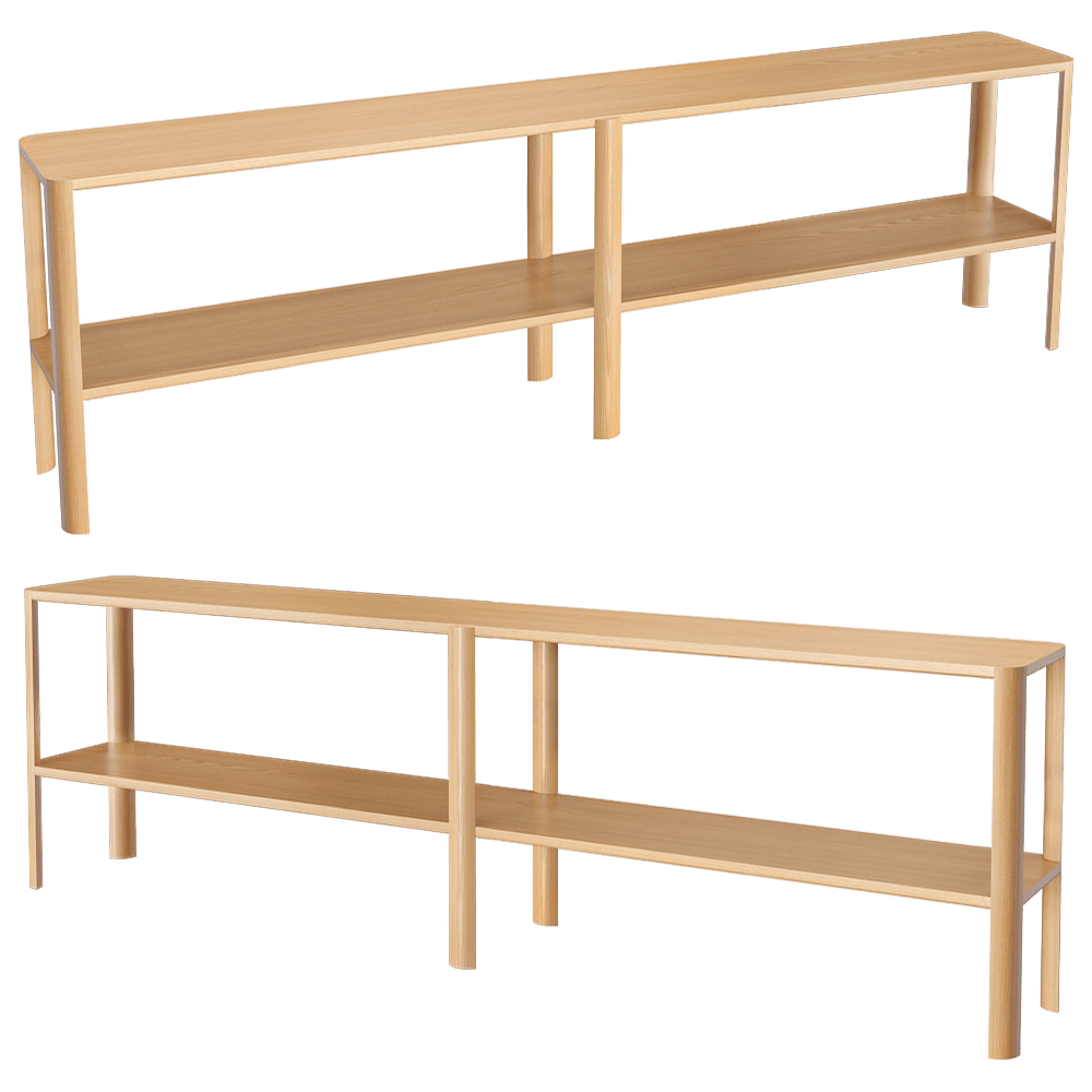 Form & Refine – Shelf Leaf 2×2 Oak 3D Model Form & Refine – Shelf Leaf 2×2 Oak 3D Model