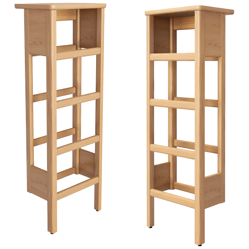 Form & Refine – Shoe rack A Line 35 Oak 3D Model