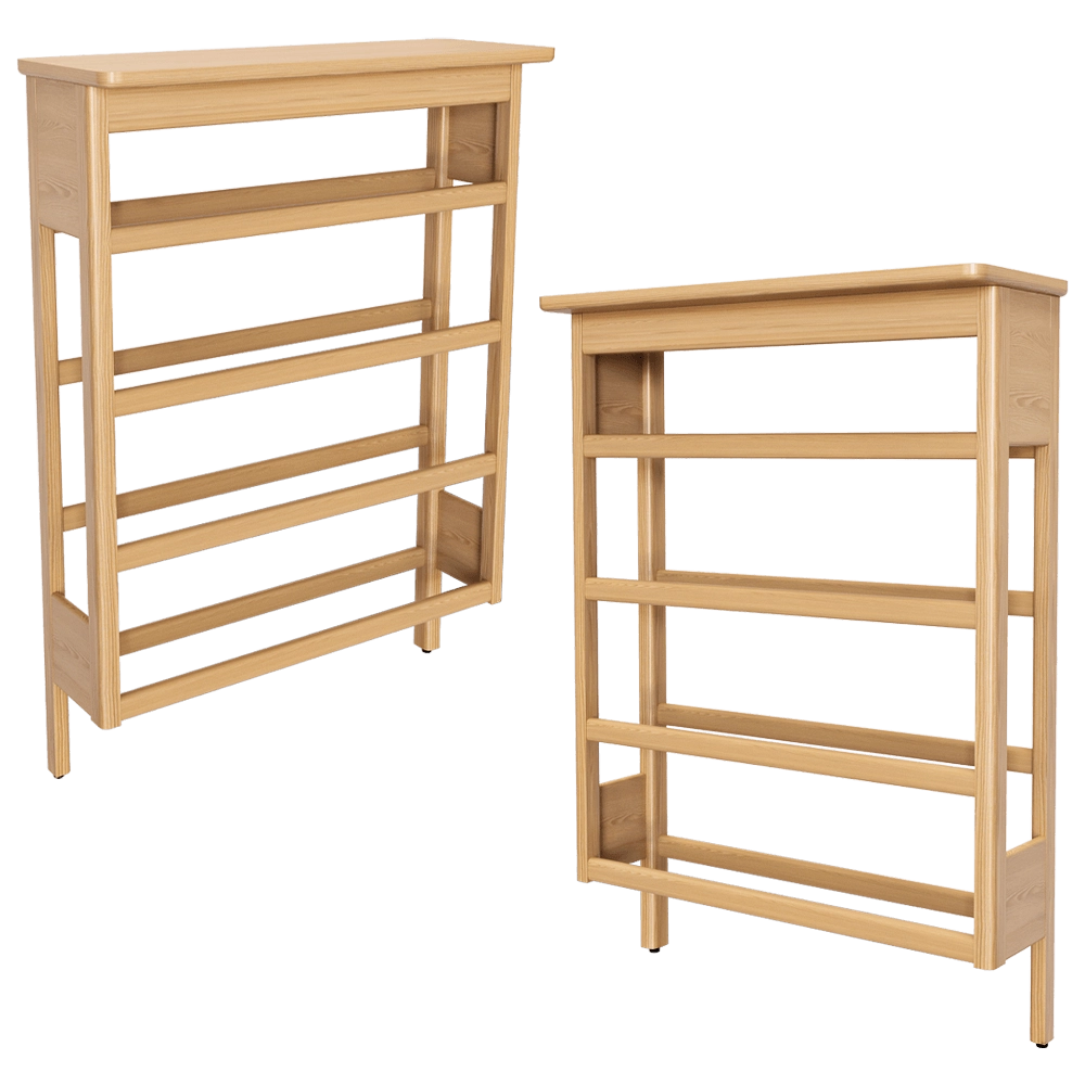 Form & Refine – Shoe rack A Line 72 Oak 3D Model
