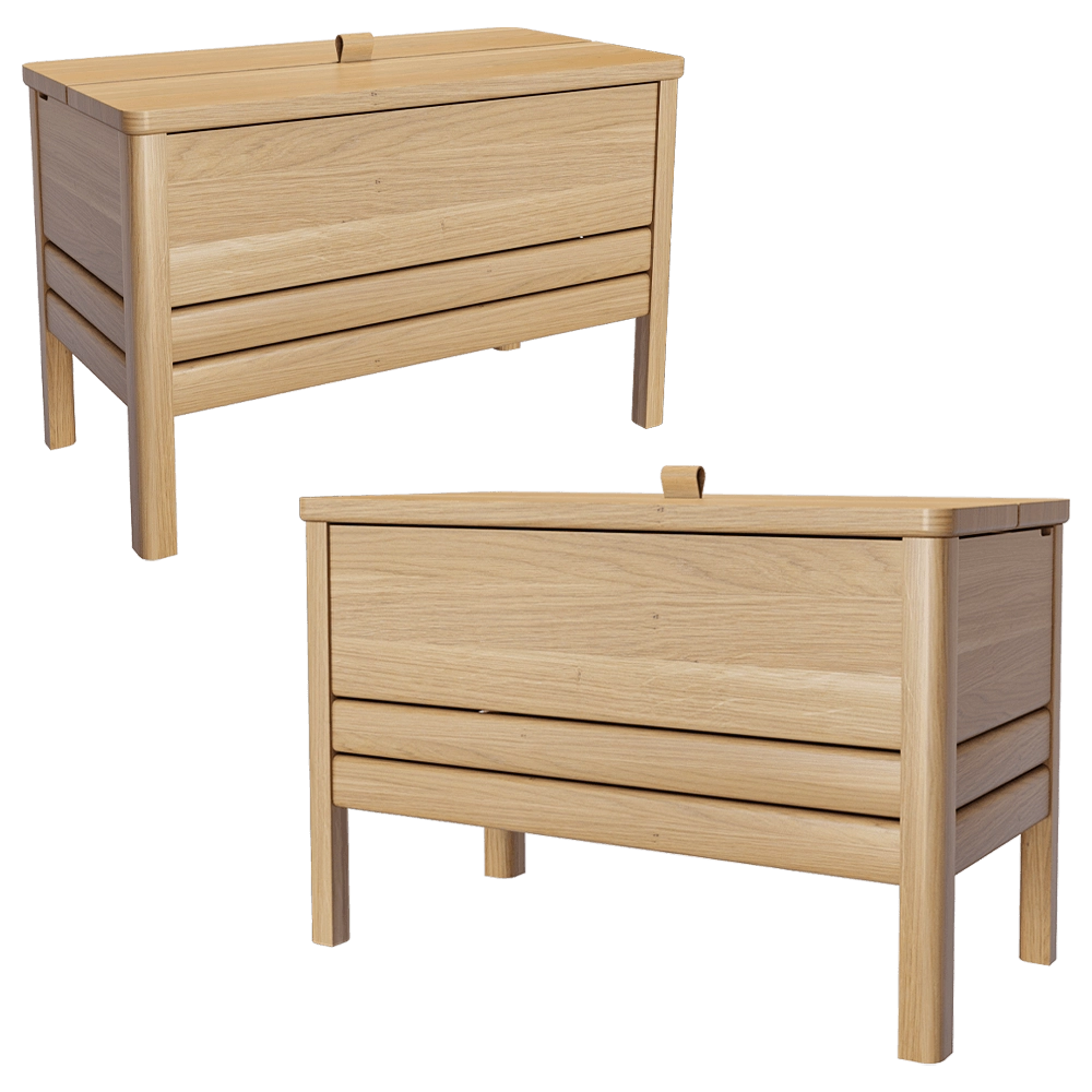 Form & Refine – Storage bench A Line 68 Oak 3D Model