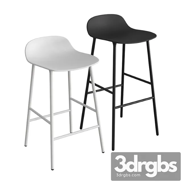 Form steel barstool 2 3D Model Download Form steel barstool 2 3D Model Download
