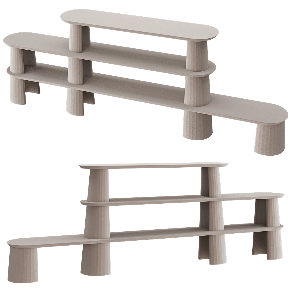 Forma&Cemento – Bookshelf Fusto I 3D Model Forma&Cemento – Bookshelf Fusto I 3D Model
