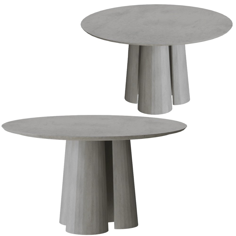 Forma&Cemento – Dining table Fusto round 3D Model Forma&Cemento – Dining table Fusto round 3D Model