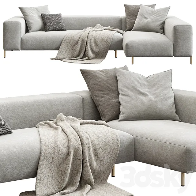 Former In Italia _ Brera Corner Sofa 3D Model Former In Italia _ Brera Corner Sofa 3D Model