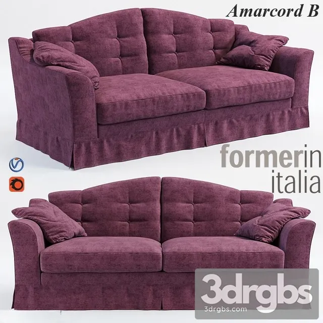 Formerin Amarcord Sofa 3D Model Download Formerin Amarcord Sofa 3D Model Download