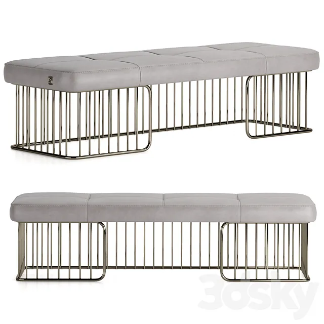 Formitalia CHARLESTON Bench 3DModel Formitalia CHARLESTON Bench 3DModel