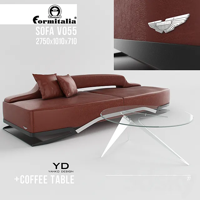 formitalia_sofa_v055 3D Model formitalia_sofa_v055 3D Model
