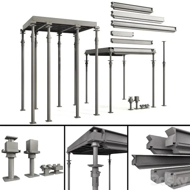 Formwork for construction 3D Model