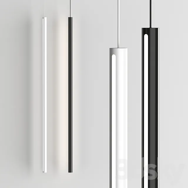 Forstlight Slim Back Pendant Lamp 3D Model Forstlight Slim Back Pendant Lamp 3D Model