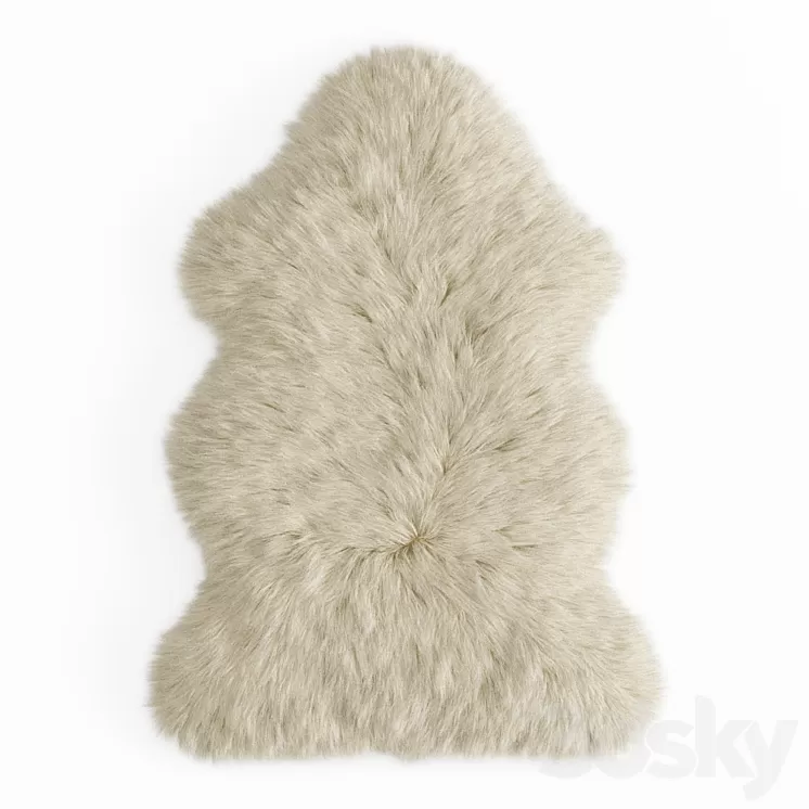 Forsyth New Zealand Sheepskin Skin Rug 3D Model