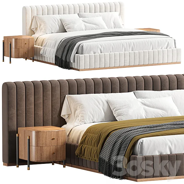 FORTE WHIT BED 3D Model FORTE WHIT BED 3D Model