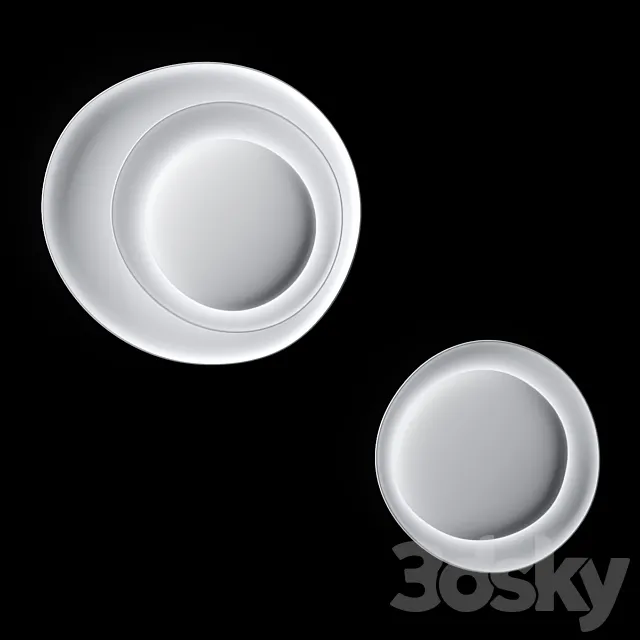 Foscarini Bahia Wall _ Ceiling Lamp collection 3D Model