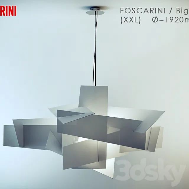 Foscarini Big bang_XL 3DModel Foscarini Big bang_XL 3DModel