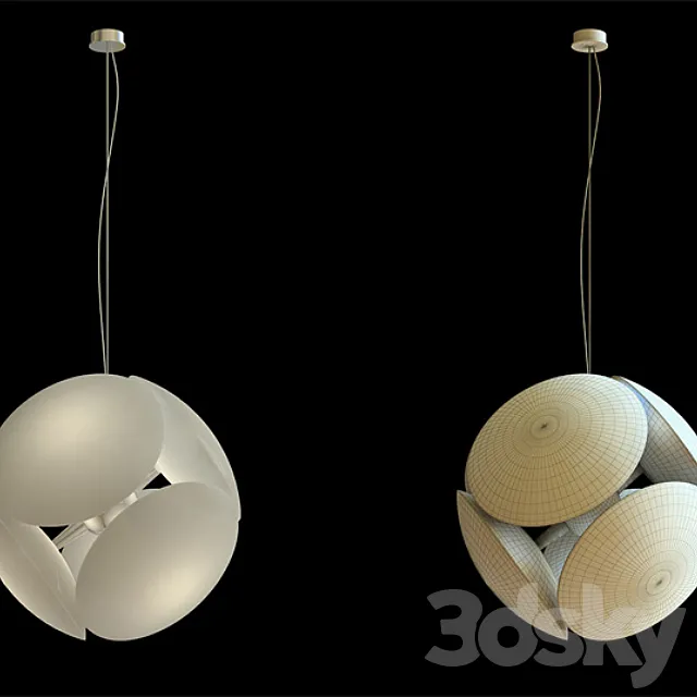 Foscarini Bubble Pendant Light 3D Model Foscarini Bubble Pendant Light 3D Model