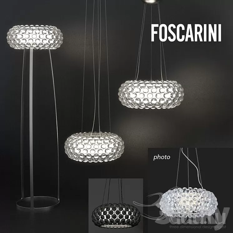 Foscarini \/ Caboche Lamps collection 3D Model