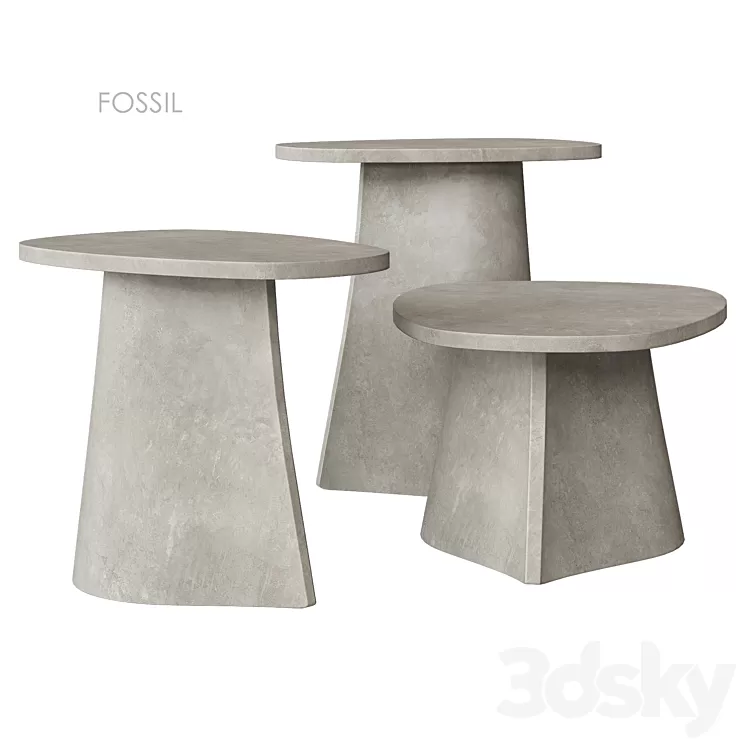 FOSSIL Table MDF Italia 3D Model Free Download