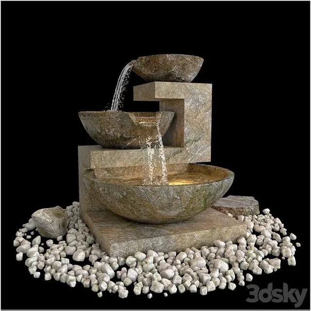 Fountain 01 3D Model