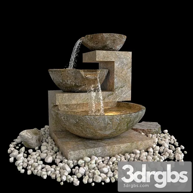 Fountain 01 3D Model Download