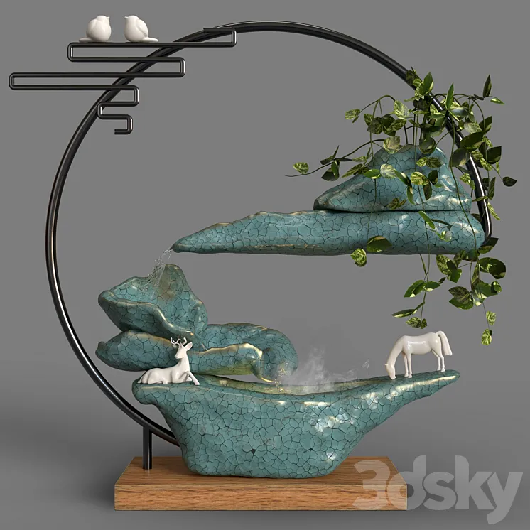 Fountain 03 3D Model Free Download