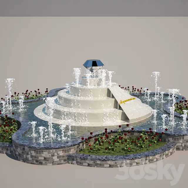 Fountain 3D Model Fountain 3D Model