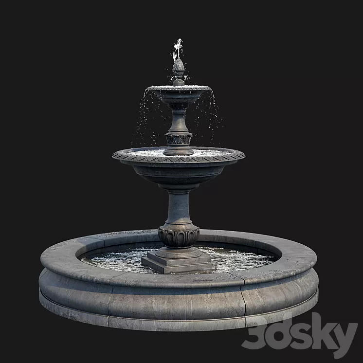 Fountain 3D Model Fountain 3D Model