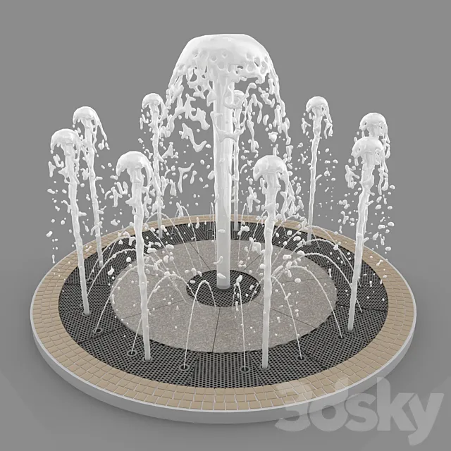 Fountain 3DModel Fountain 3DModel