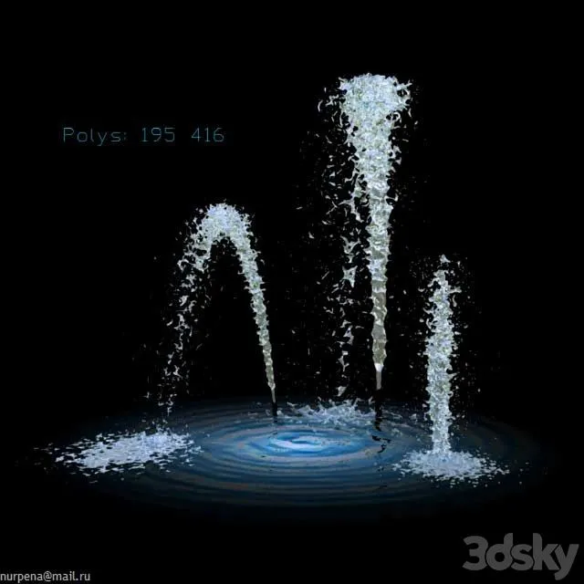Fountain V3 3D Model Fountain V3 3D Model