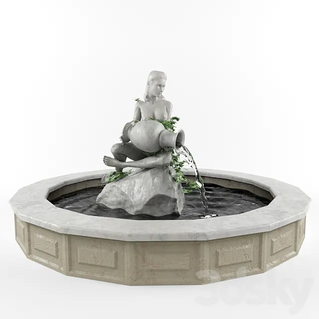 Fountain “Wood Nymph” 3DModel Fountain “Wood Nymph” 3DModel