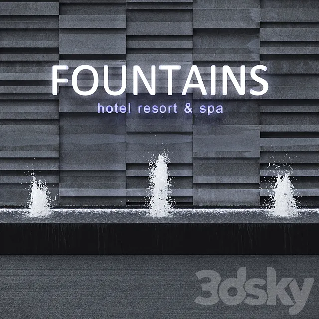 Fountains Fountains 3D Model Fountains Fountains 3D Model