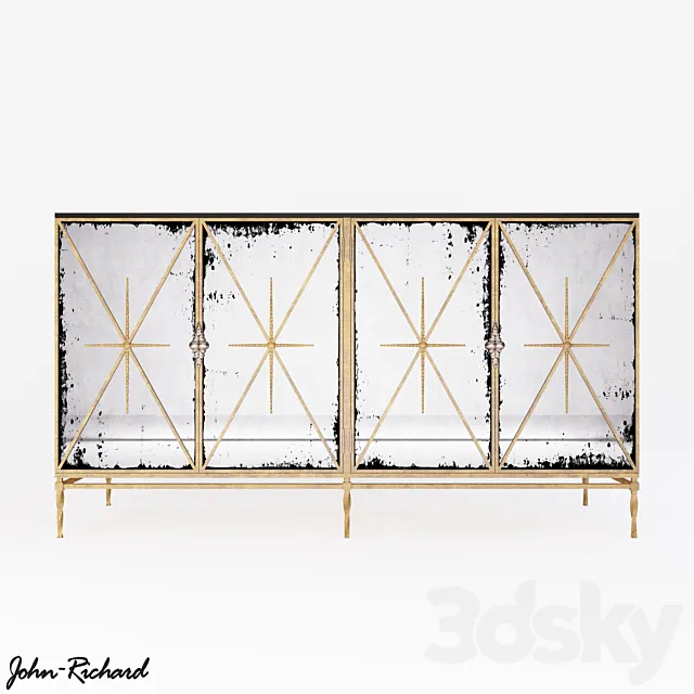 Four Door Rio Dresser 3DModel Four Door Rio Dresser 3DModel