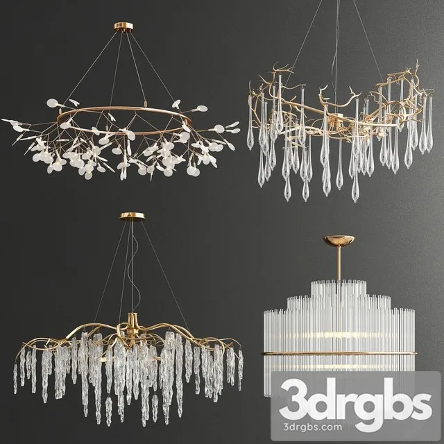 Four Exclusive Chandelier Collection 33 3D Model Download
