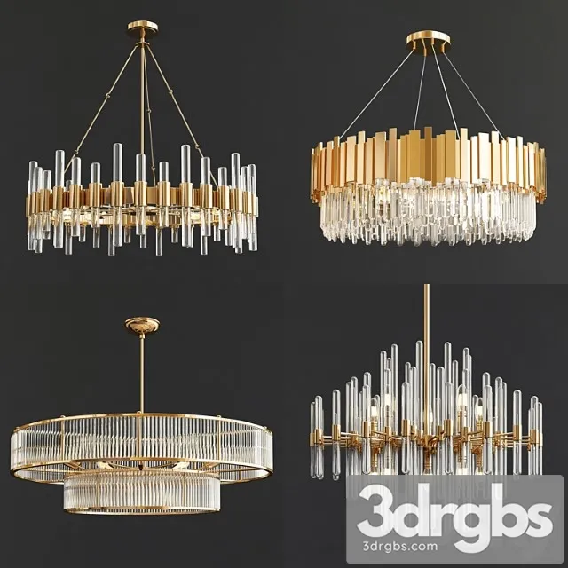 Four Exclusive Chandelier Collection 37 3D Model Download