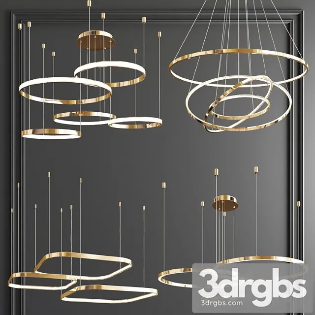 Four Exclusive Chandelier Collection 63 3D Model Download